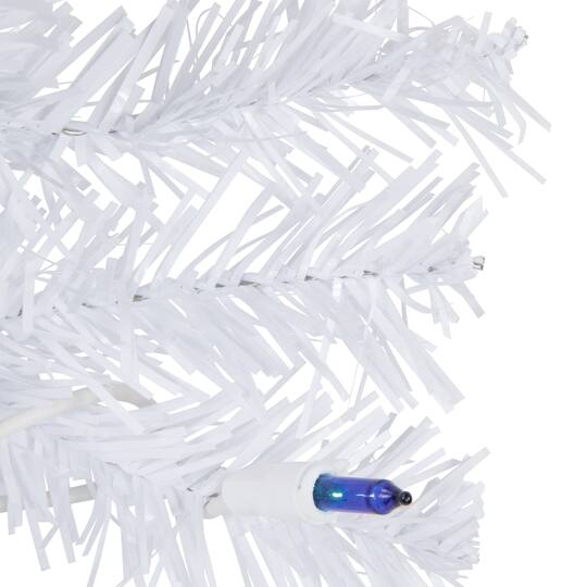 2ft. Pre-Lit Woodbury White Pine Artificial Christmas Tree, Blue Lights